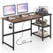 Costway 59'' Home Office Computer Desk Study Laptop Table Detachable Shelf Rustic